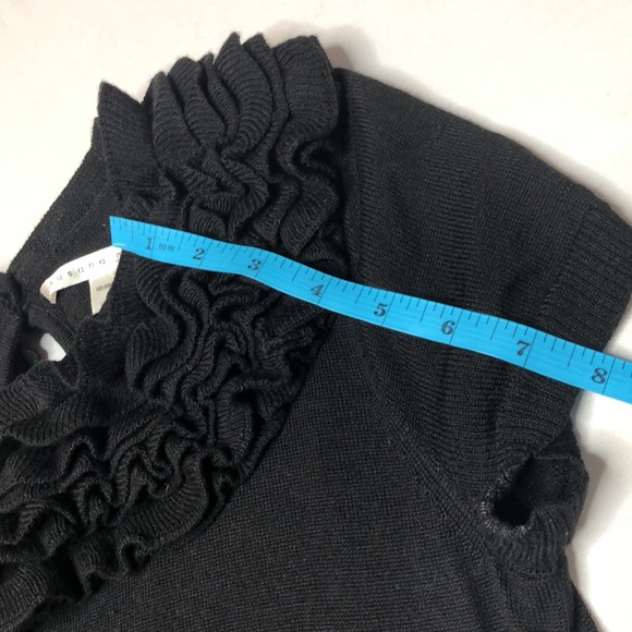 Susana Monaco Womens Black Extra Fine Merino Wool Sweater Dress - Picture 10 of 12